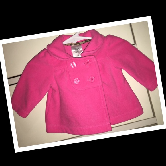 Carter's Other - 3/$20•Carters Baby girl 3m fleece peacoat💞EUC💞